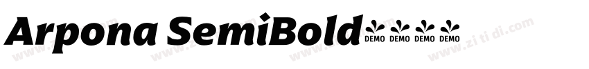 Arpona SemiBold字体转换